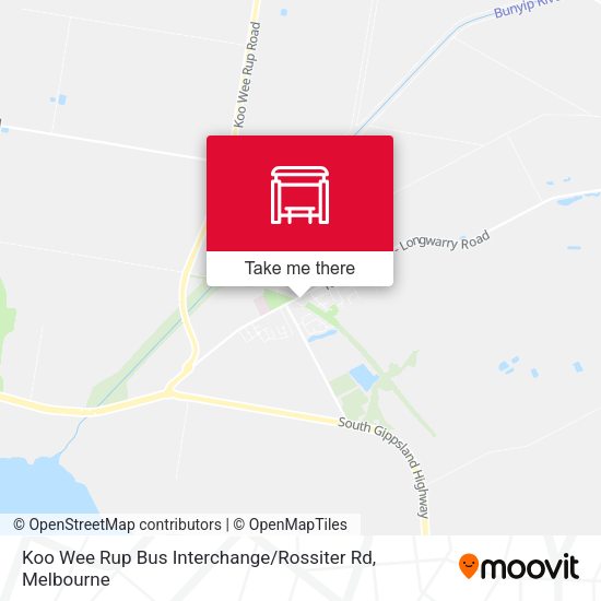 Koo Wee Rup Bus Interchange / Rossiter Rd map