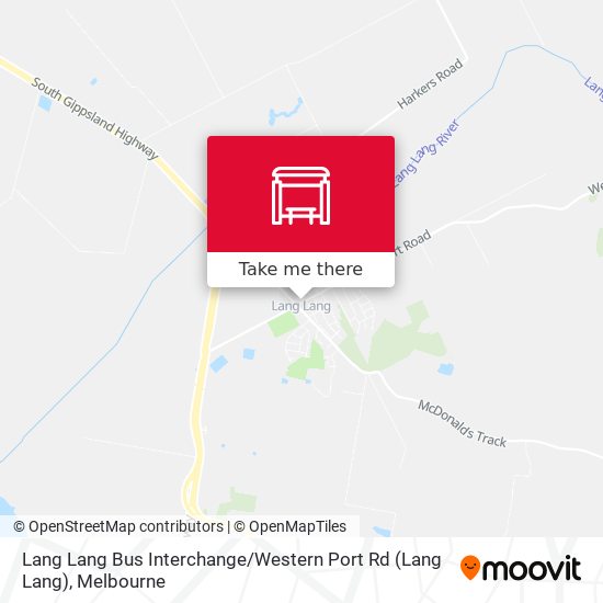 Lang Lang Bus Interchange / Western Port Rd map