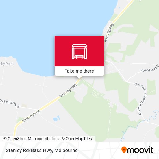 Stanley Rd/Bass Hwy map