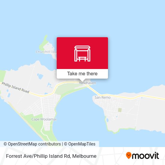 Forrest Ave/Phillip Island Rd map