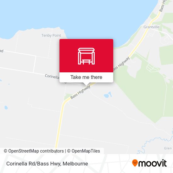 Corinella Rd/Bass Hwy map