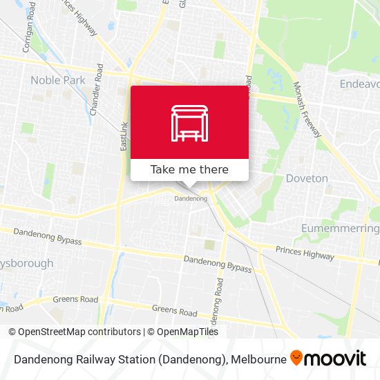 Mapa Dandenong Railway Station