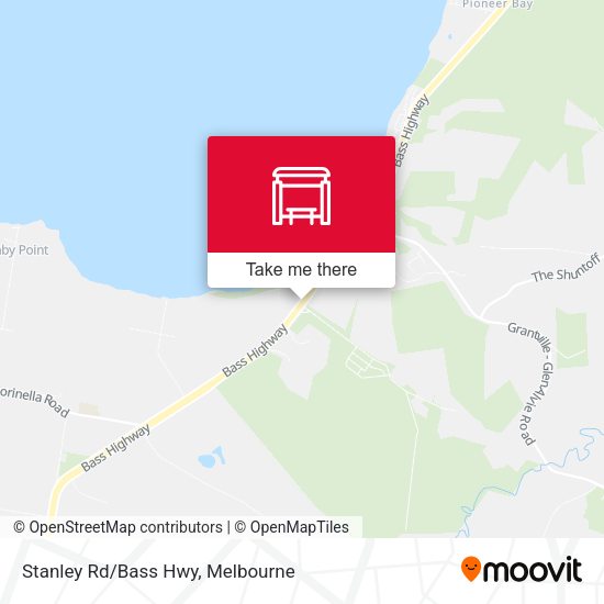 Stanley Rd/Bass Hwy map