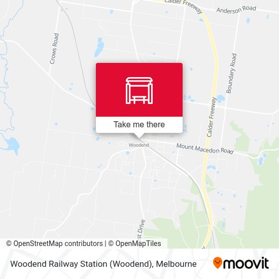 Woodend Railway Station map