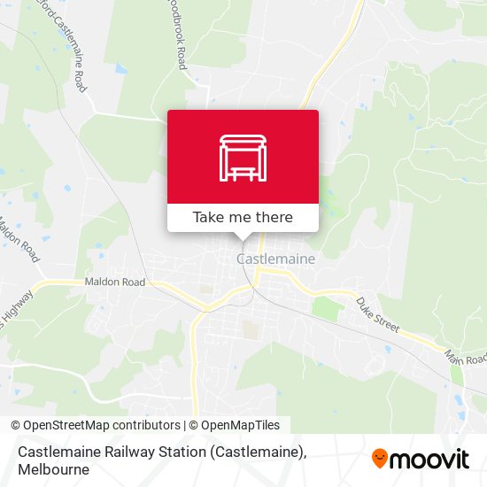 Castlemaine Railway Station map