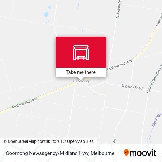 Goornong Newsagency / Midland Hwy map