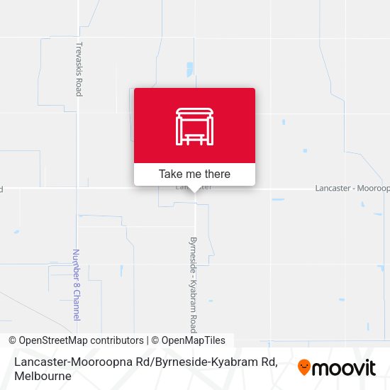 Lancaster-Mooroopna Rd / Byrneside-Kyabram Rd map