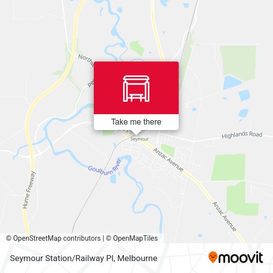 Seymour Station/Railway Pl map