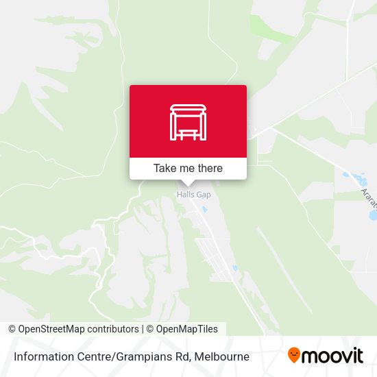 Information Centre / Grampians Rd map