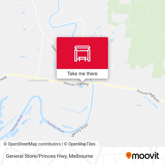 General Store/Princes Hwy map