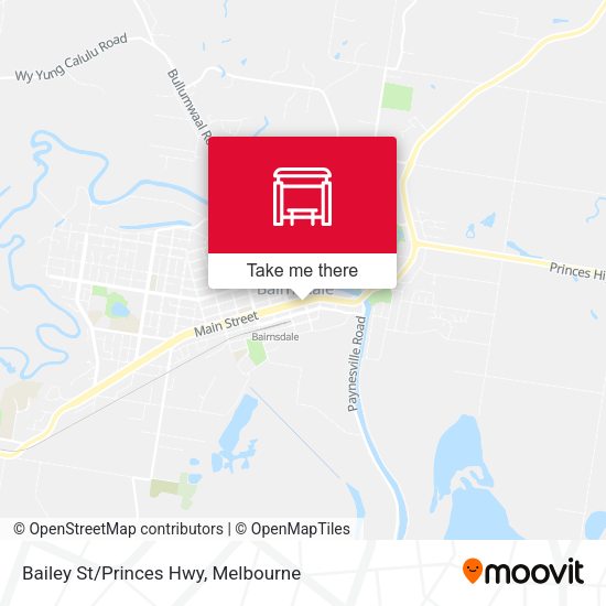 Bailey St/Princes Hwy map