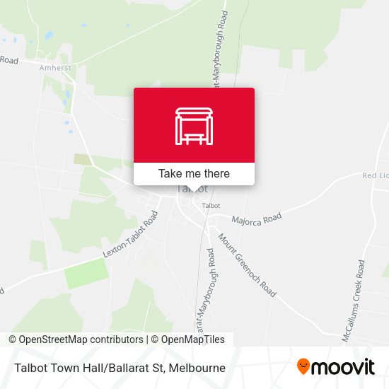 Talbot Town Hall/Ballarat St map