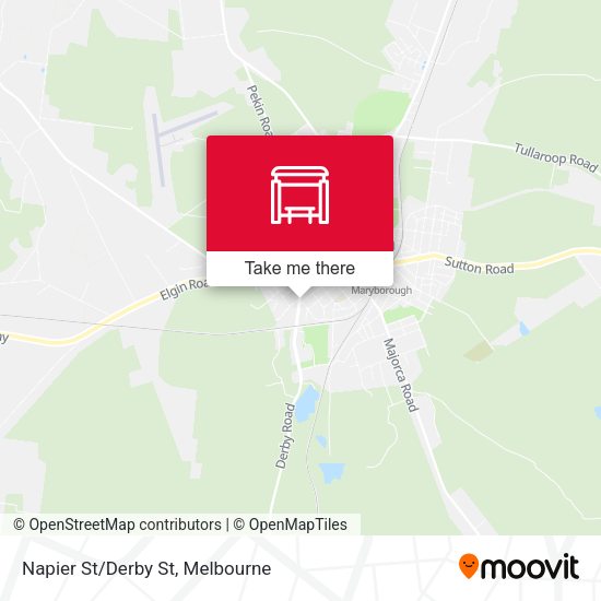 Napier St/Derby St map