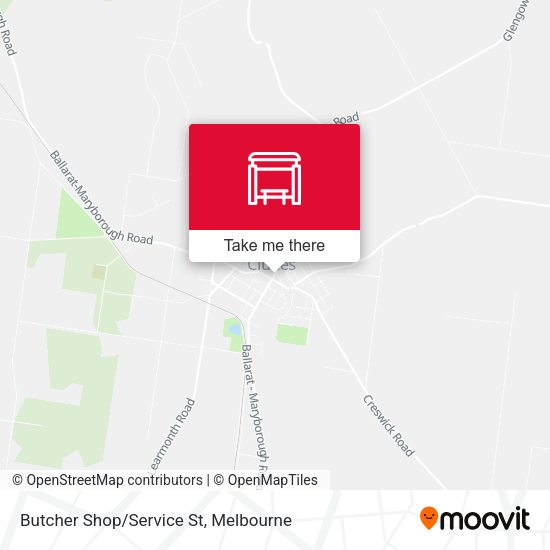 Butcher Shop/Service St map