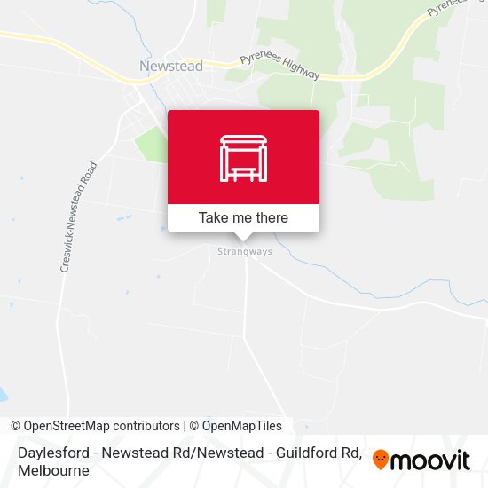Daylesford - Newstead Rd / Newstead - Guildford Rd map