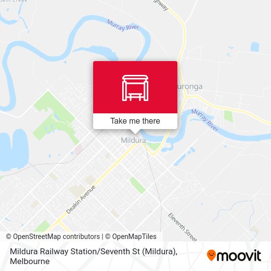 Mildura Railway Station map