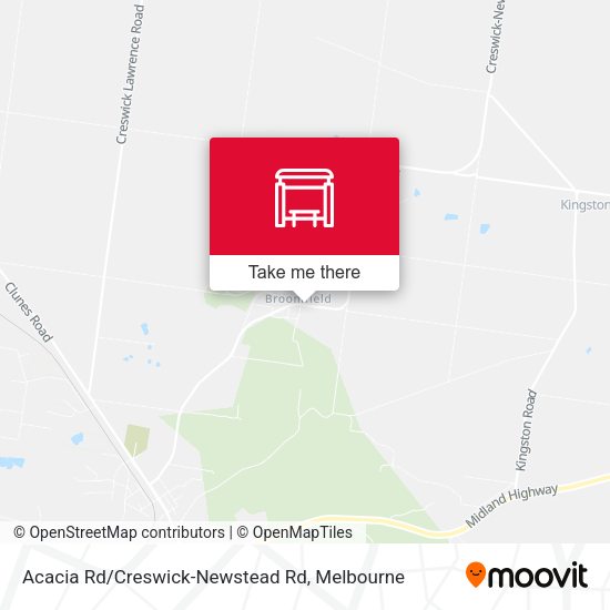 Acacia Rd/Creswick-Newstead Rd map