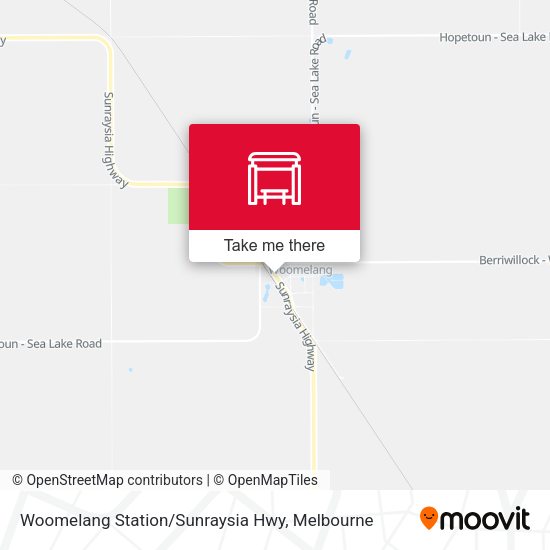 Woomelang Station / Sunraysia Hwy map