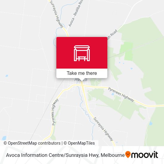Avoca Information Centre / Sunraysia Hwy map