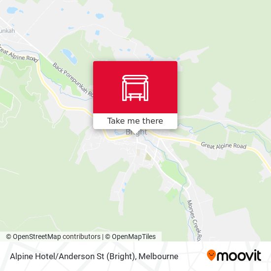 Alpine Hotel / Anderson St (Bright) map