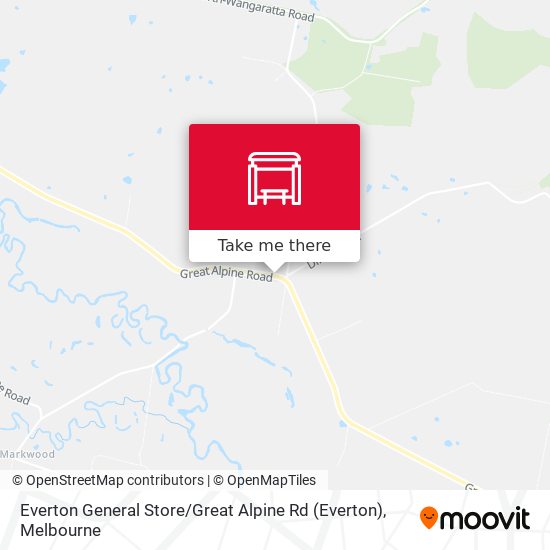 Mapa Everton General Store / Great Alpine Rd