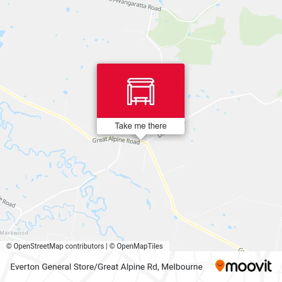 Mapa Everton General Store / Great Alpine Rd