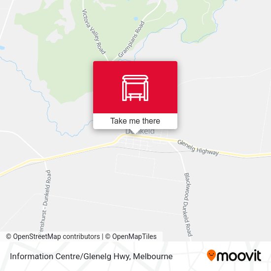 Information Centre/Glenelg Hwy map
