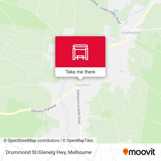 Drummond St/Glenelg Hwy map