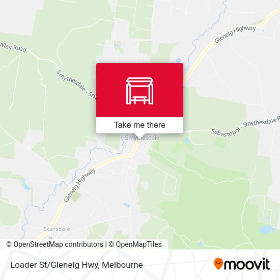 Loader St/Glenelg Hwy map