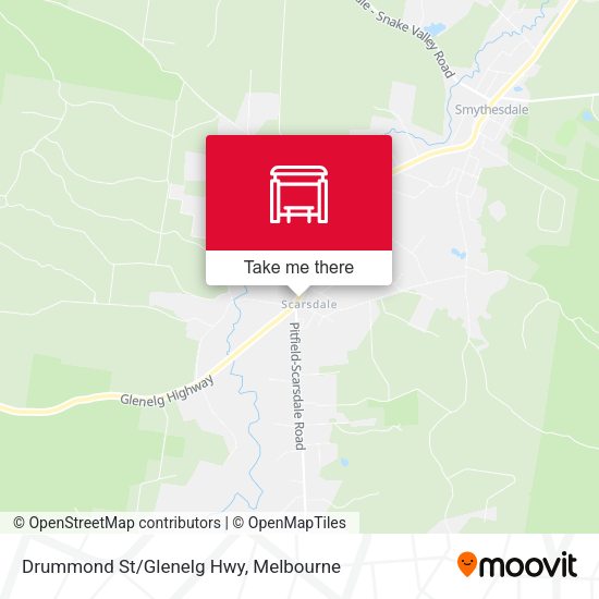 Drummond St/Glenelg Hwy map