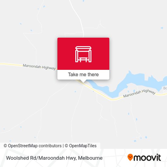 Woolshed Rd/Maroondah Hwy map