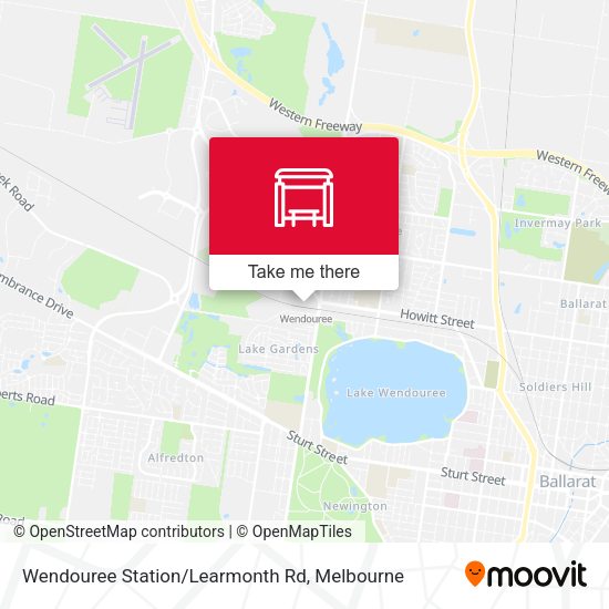 Wendouree Station/Learmonth Rd map