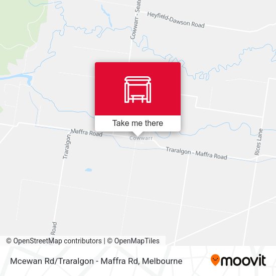 Mcewan Rd / Traralgon - Maffra Rd map