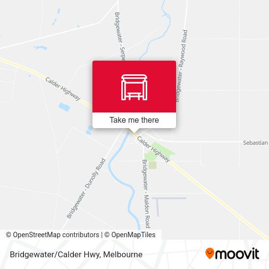 Bridgewater/Calder Hwy map