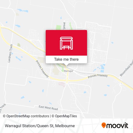 Warragul Station/Queen St map