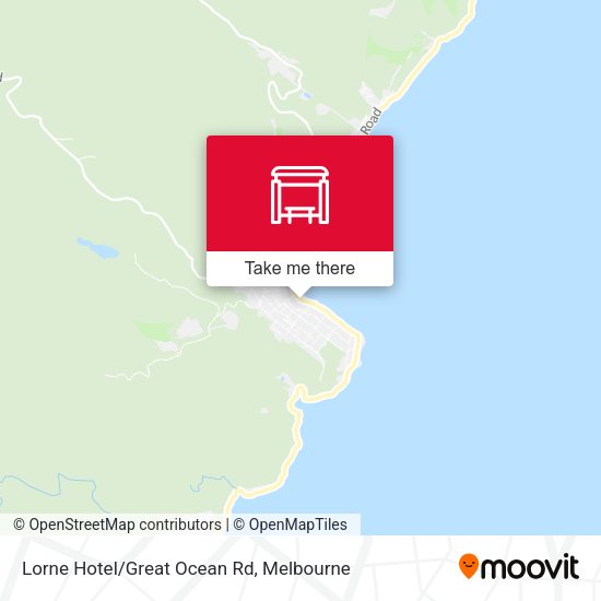 Lorne Hotel/Great Ocean Rd map