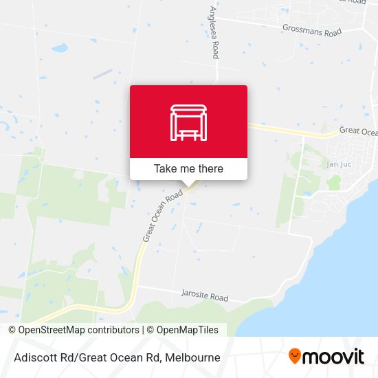 Adiscott Rd/Great Ocean Rd map