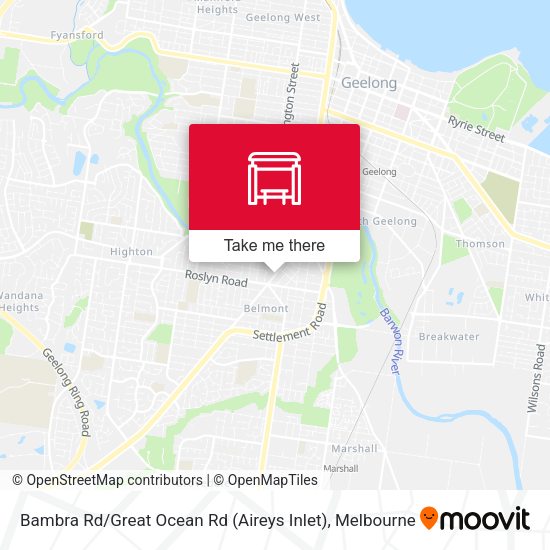 Bambra Rd / Great Ocean Rd (Aireys Inlet) map