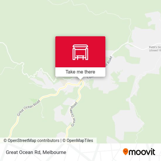 Great Ocean Rd map