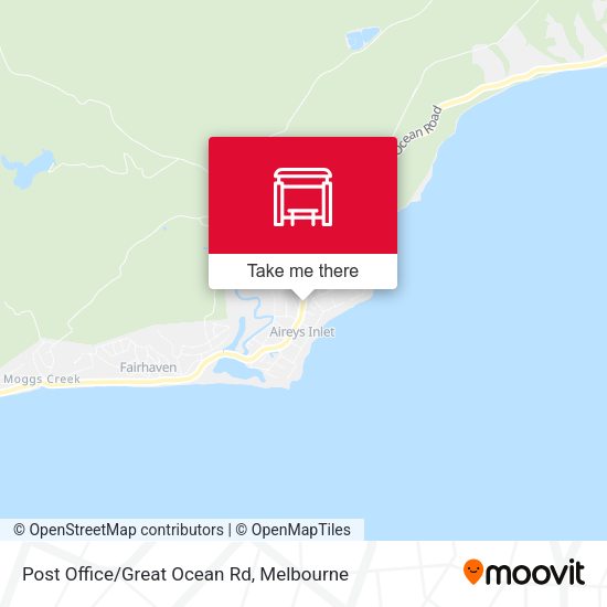 Post Office/Great Ocean Rd map