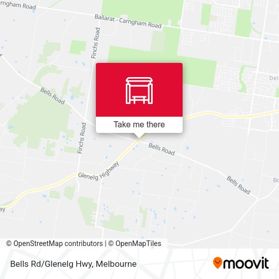 Bells Rd/Glenelg Hwy map