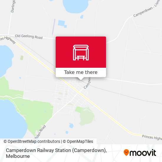 Mapa Camperdown Railway Station
