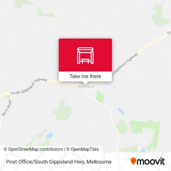Post Office / South Gippsland Hwy map