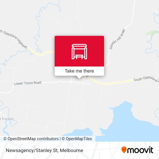 Newsagency/Stanley St map