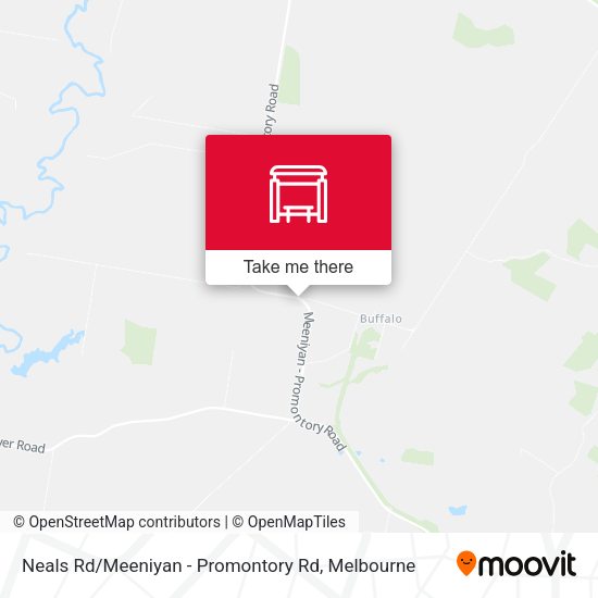 Neals Rd / Meeniyan - Promontory Rd map