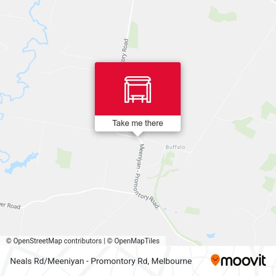 Neals Rd / Meeniyan - Promontory Rd map
