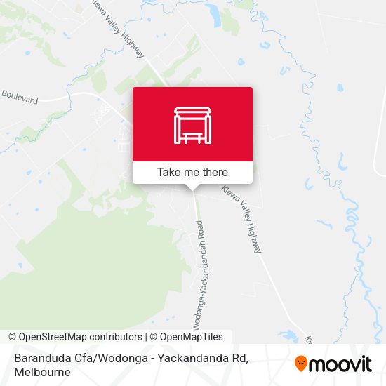 Baranduda Cfa / Wodonga - Yackandanda Rd map