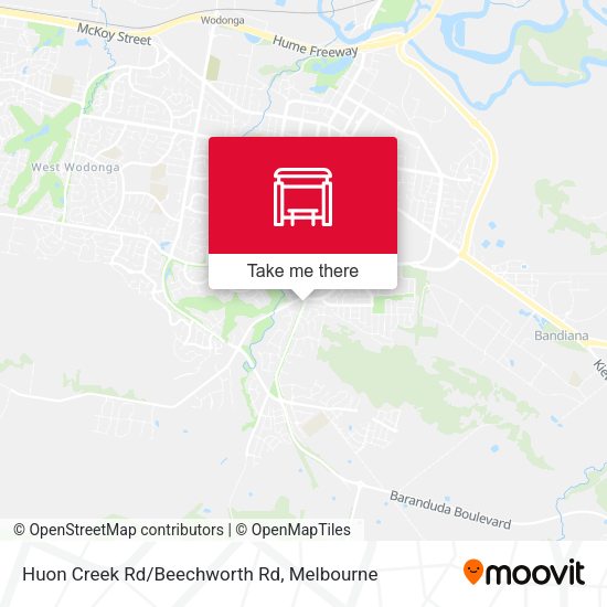 Huon Creek Rd/Beechworth Rd map