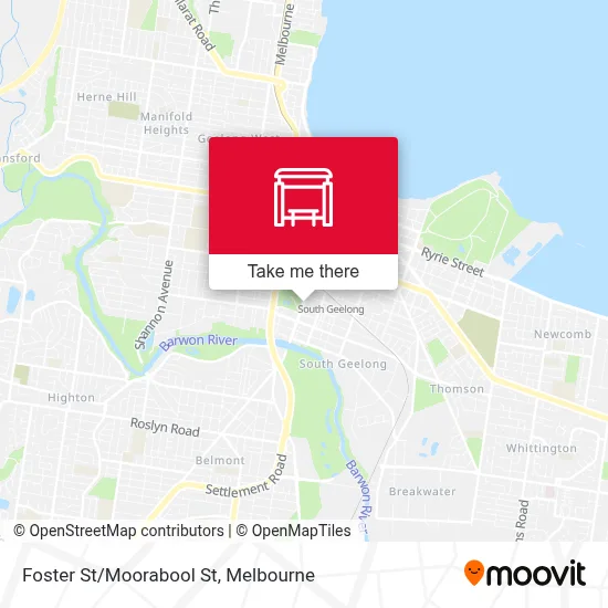 Mapa Foster St/Moorabool St