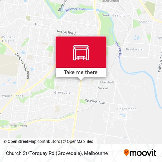 Mapa Church St / Torquay Rd (Grovedale)